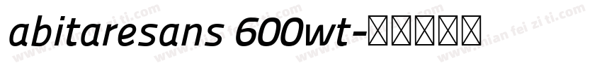 abitaresans 600wt字体转换